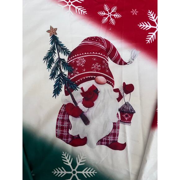 Red and Green Winter Holiday Gnome Crewneck Sweater - Picture 2 of 5